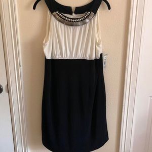 Bejeweled Pencil Skirt Sleeveless Dress